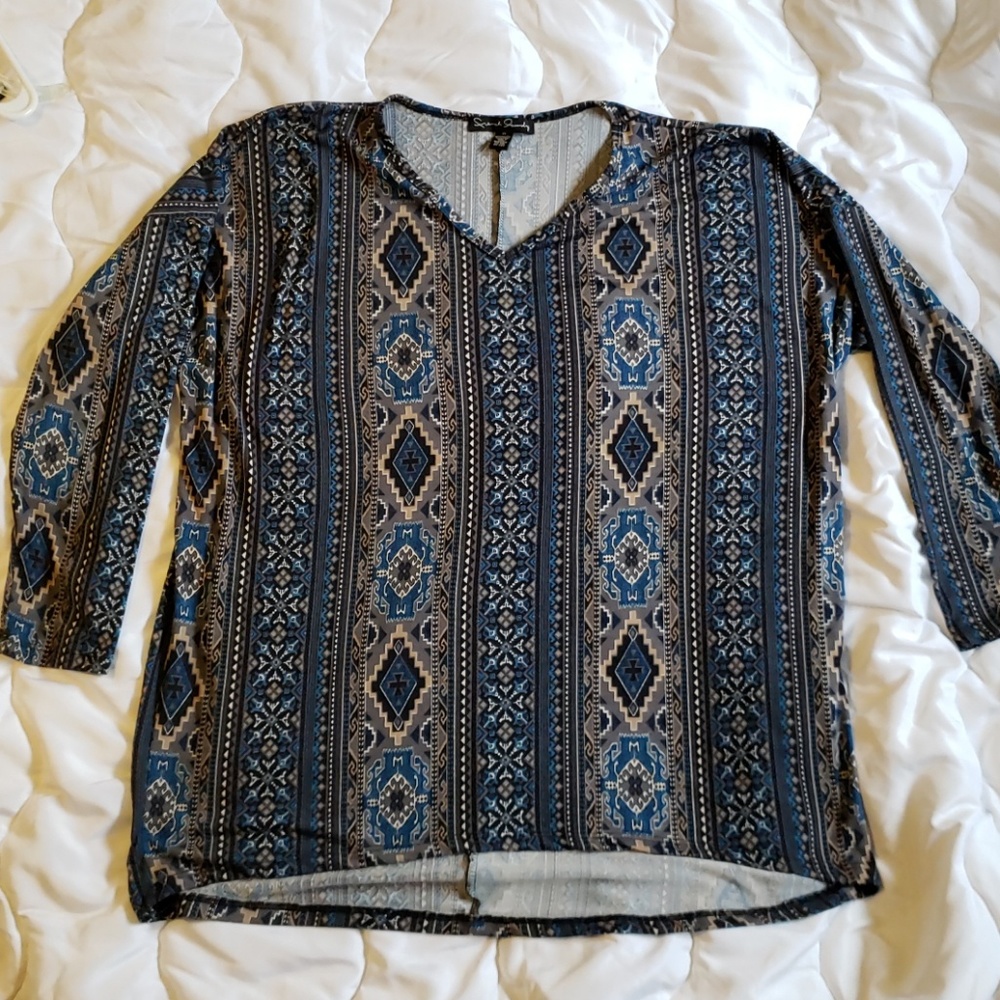 French Laundry 3/4 sleeve blouse